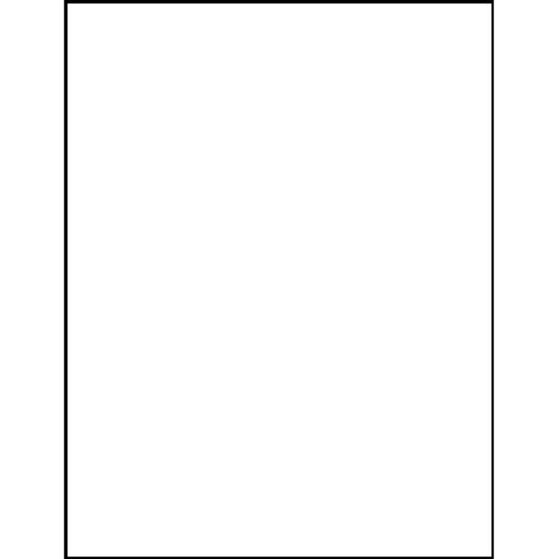 Business Source Laser Full Sheet Mailing Labels - Pack of 100 - Image 2